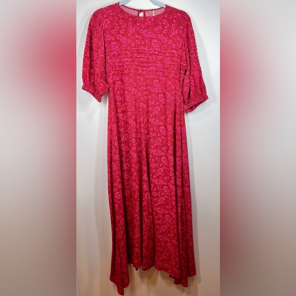 NWOT Free People Jessie Ditsy Floral Print Midi Dress Size 6 - Picture 4 of 16